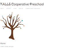 Tablet Screenshot of fallspreschool.com